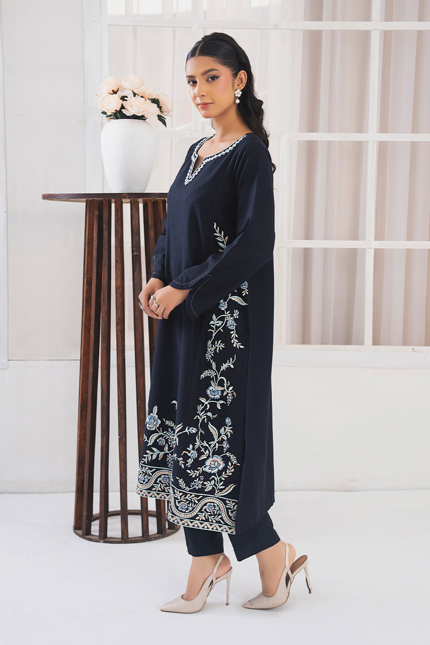 Ready to Wear 2-PC Embroidered Khaddar Suit