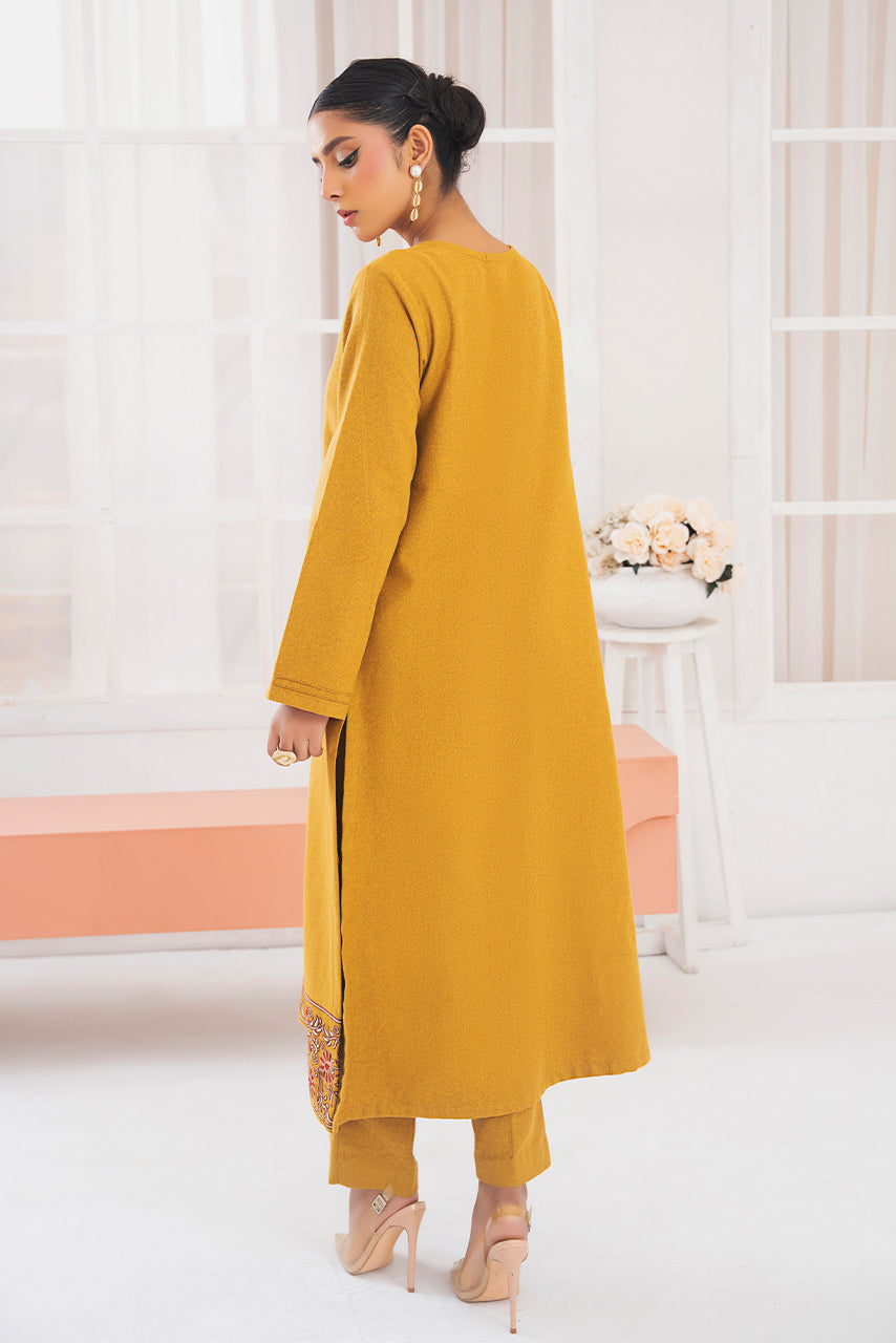 Ready to Wear 2-PC Embroidered  Woolen Suit